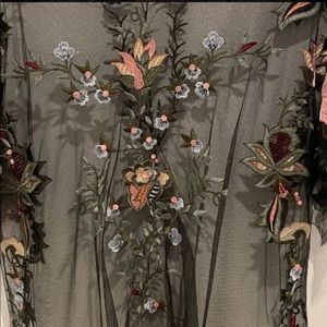 Zara - Sheer Floral Blouse